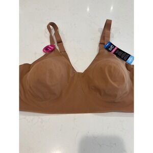 Bali Comfort Flex Fit Underwire Bra Tan Smooth T-Shirt Bra DF3498 XL NWT